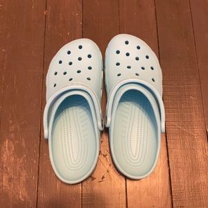 Baby blue crocs